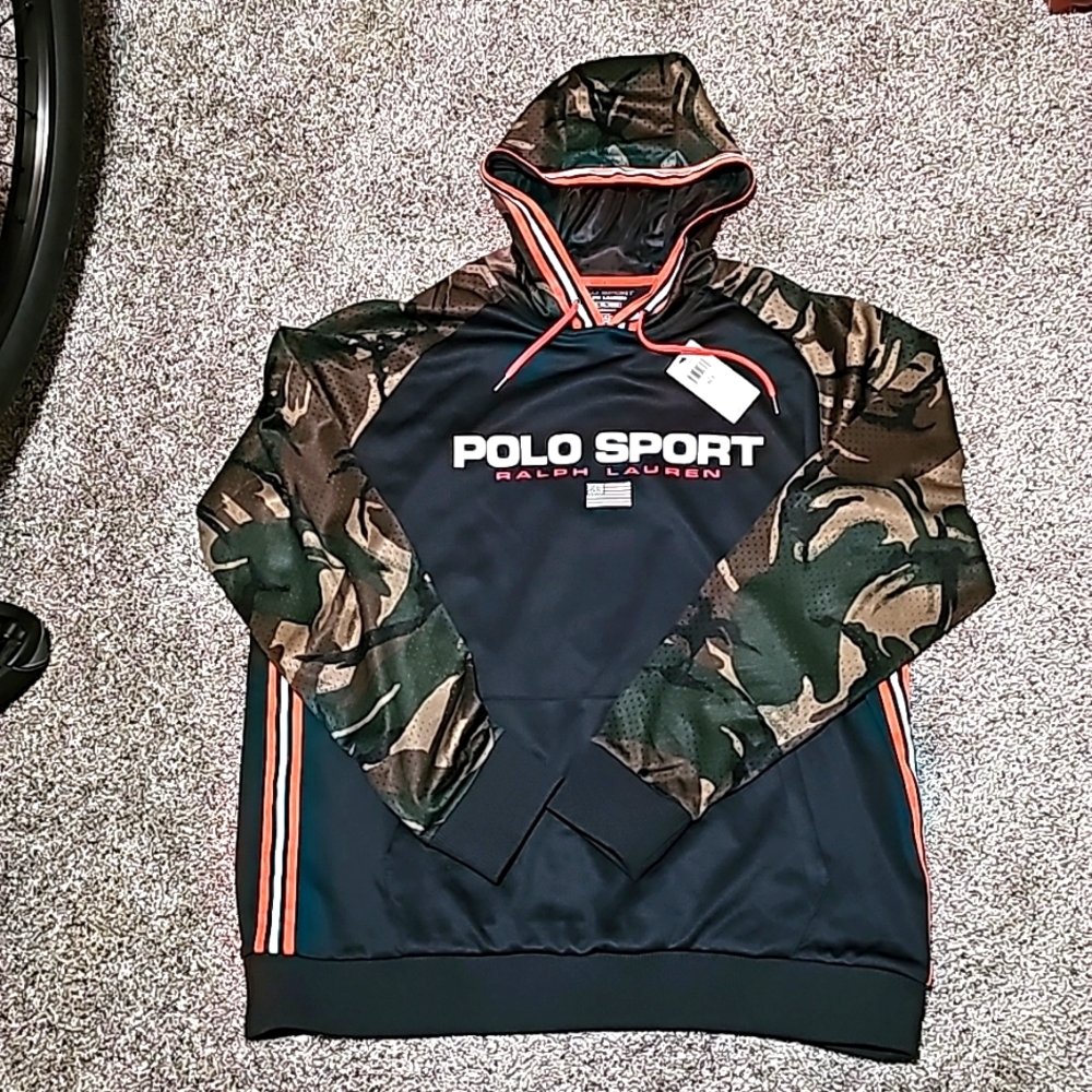 New Polo Sport by Ralph Lauren Pullover Hoodie Big and Tall Mens size XLT RARE